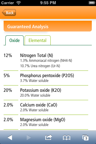 Everris - Guaranteed Analysis 1 - smartphone