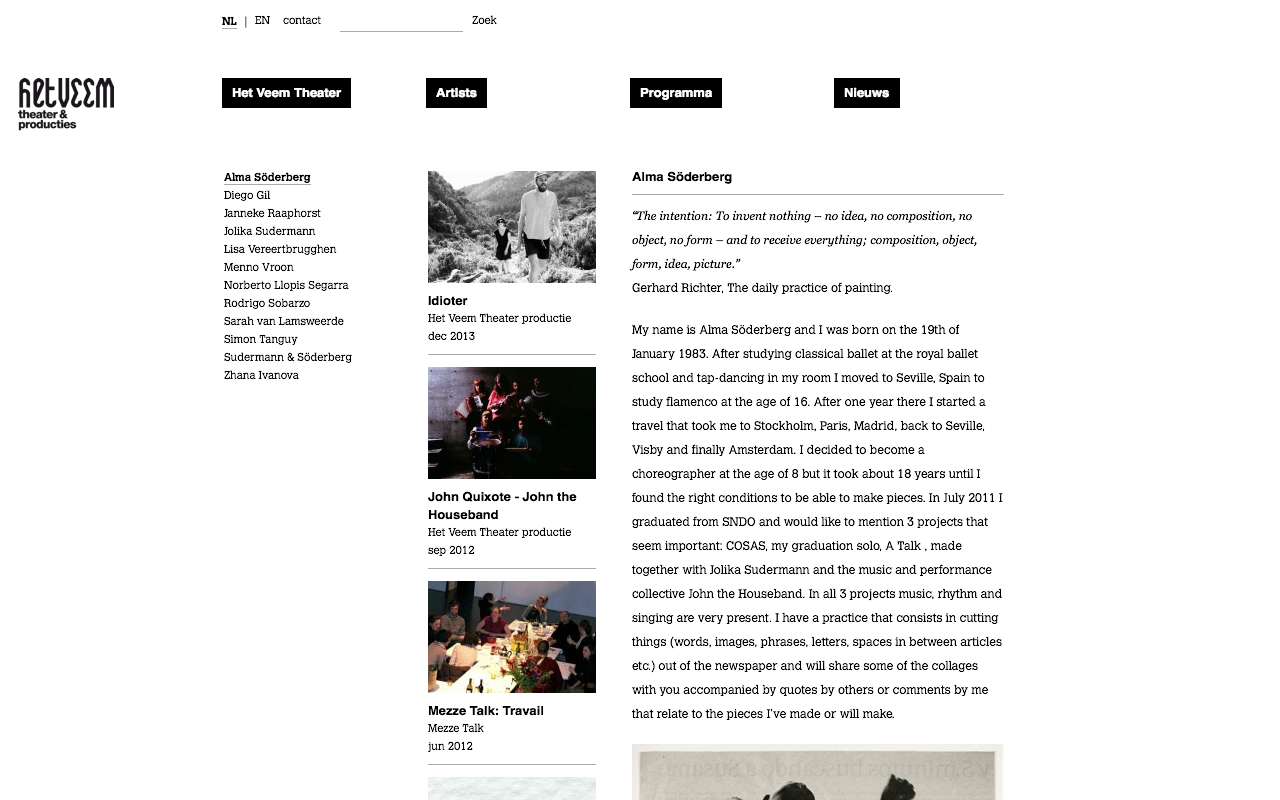 Het Veem Theater - Artists - desktop Het Veem Theater - Artists - desktop