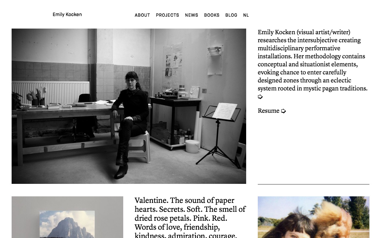 Home | Emily Kocken, visual artist &amp; writer