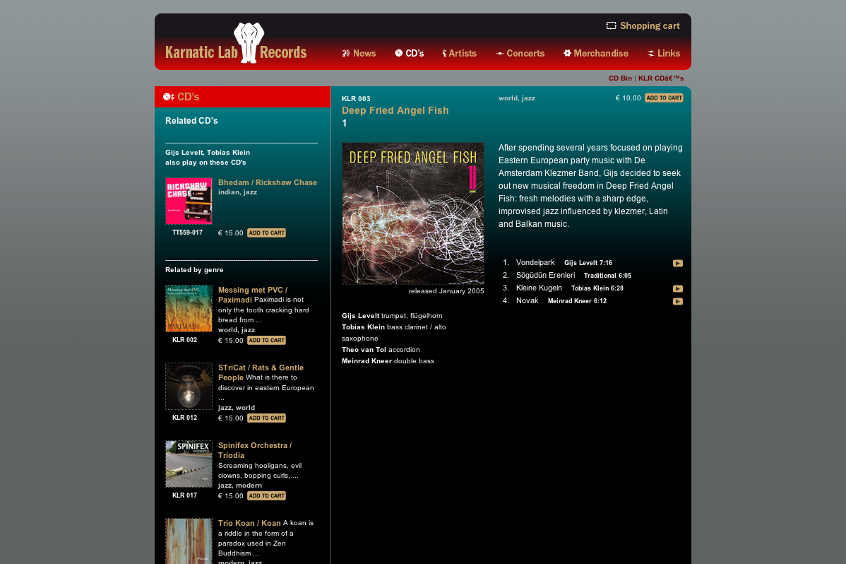 Karnatic Lab Records - CD’s - desktop Karnatic Lab Records - CD’s - desktop