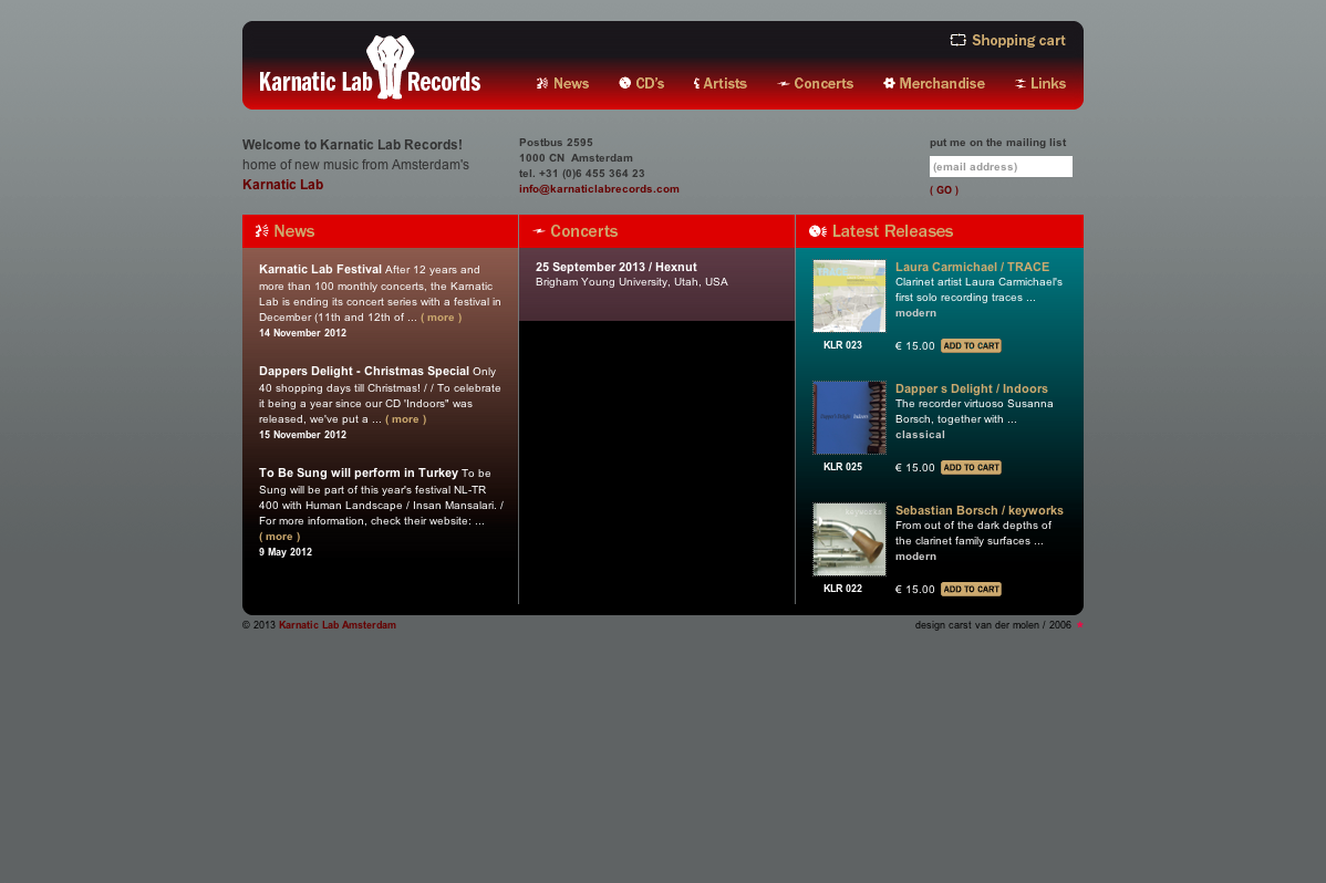 Karnatic Lab Records - Home - desktop Karnatic Lab Records - Home - desktop