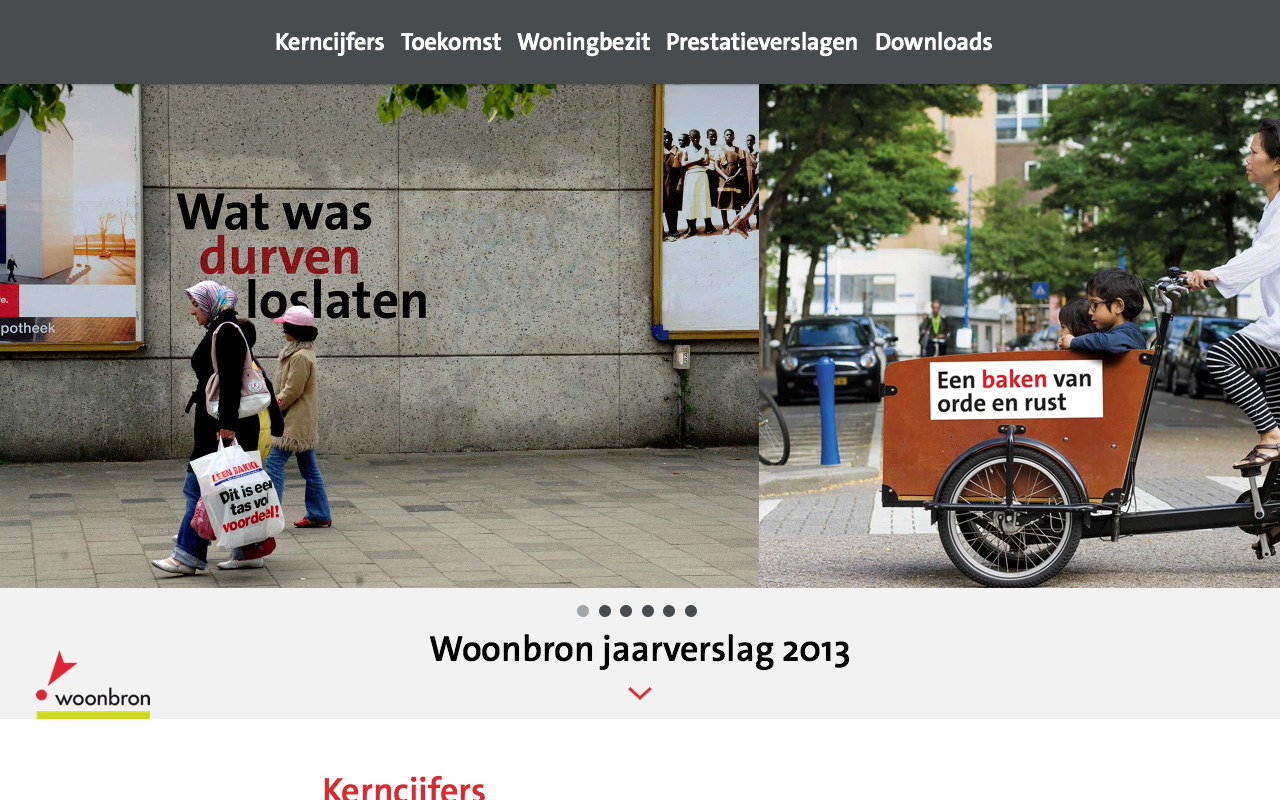 Woonbron jaarverslag 2013 - Intro - desktop